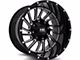 Hardrock Offroad Overdrive Gloss Black Milled 6-Lug Wheel; 20x10; -19mm Offset (16-24 Titan XD)