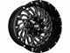 Hardrock Offroad Attack Gloss Black Milled 5-Lug Wheel; 20x10; -19mm Offset (14-21 Tundra)