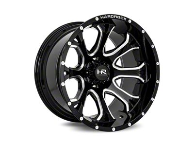 Hardrock Offroad BloodShot Xposed Gloss Black Milled 6-Lug Wheel; 20x12; -44mm Offset (22-24 Tundra)