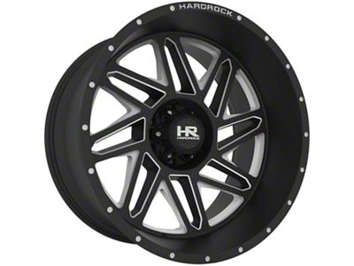 Hardrock Offroad Bones Xposed Gloss Black Milled 6-Lug Wheel; 20x12; -44mm Offset (22-24 Tundra)