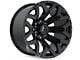 Hartes Metal Hawkish Gloss Black Milled with Satin Dark Tint 6-Lug Wheel; 22x12; -44mm Offset (04-15 Titan)