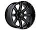 Hartes Metal Strike Gloss Black Milled with Satin Dark Tint 6-Lug Wheel; 20x10; -18mm Offset (04-15 Titan)