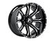 Hartes Metal Strike Gloss Black Machined 6-Lug Wheel; 20x10; -18mm Offset (04-15 Titan)