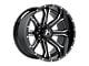 Hartes Metal Strike Gloss Black Machined 6-Lug Wheel; 20x9; 0mm Offset (04-15 Titan)