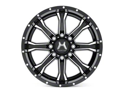 Hartes Metal Strike Gloss Black Milled 6-Lug Wheel; 20x10; -18mm Offset (04-15 Titan)