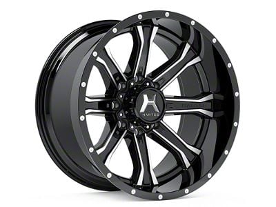 Hartes Metal Strike Gloss Black Milled 6-Lug Wheel; 20x9; 15mm Offset (04-15 Titan)