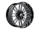 Hartes Metal Whipsaw Gloss Black Milled 6-Lug Wheel; 20x10; -18mm Offset (04-15 Titan)