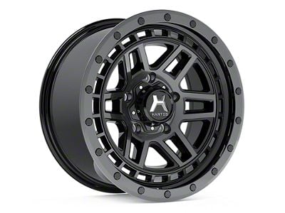 Hartes Metal Beast Matte Black with Gloss Black Bolts 6-Lug Wheel; 17x8.5; 15mm Offset (05-15 Tacoma)