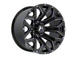 Hartes Metal Hawkish Gloss Black Milled 6-Lug Wheel; 20x9; 0mm Offset (05-15 Tacoma)