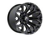 Hartes Metal Hawkish Gloss Black Milled 6-Lug Wheel; 20x9; 15mm Offset (05-15 Tacoma)