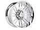 Hartes Metal Whipsaw Polished 6-Lug Wheel; 22x12; -44mm Offset (05-15 Tacoma)