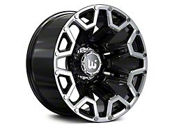 Hartes Metal Blaze Gloss Black Machined 5-Lug Wheel; 20x10; -12mm Offset (07-13 Tundra)