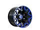 Hartes Metal Blaze Gloss Black Machined with Blue Tint 5-Lug Wheel; 20x10; -12mm Offset (07-13 Tundra)