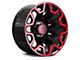 Hartes Metal Blaze Gloss Black Machined with Red Tint 5-Lug Wheel; 20x10; -12mm Offset (07-13 Tundra)