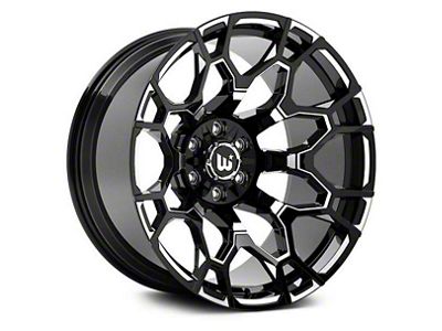 Hartes Metal Spur Gloss Black Milled Wheel; 20x10; -12mm Offset (07-13 Tundra)