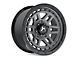 Hartes Metal Beast Anthracite with Black Simulated Beadlock 6-Lug Wheel; 17x8.5; -6mm Offset (10-24 4Runner)