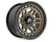 Hartes Metal Beast Matte Bronze with Black Simulated Beadlock 6-Lug Wheel; 17x8.5; -6mm Offset (10-24 4Runner)