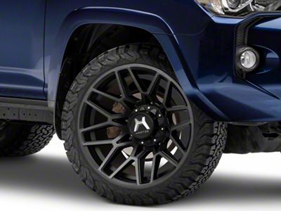 Hartes Metal Crossbow Gloss Black Machined with Satin Dark Tint 6-Lug Wheel; 22x12; -44mm Offset (10-24 4Runner)