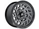 Hartes Metal Monster Anthracite with Black Simulated Beadlock 6-Lug Wheel; 17x8.5; 15mm Offset (10-24 4Runner)