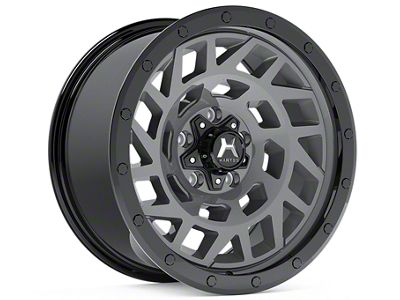 Hartes Metal Monster Anthracite with Black Simulated Beadlock 6-Lug Wheel; 17x8.5; 6mm Offset (10-24 4Runner)