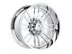 Hartes Metal Whipsaw Polished 6-Lug Wheel; 20x10; -18mm Offset (2024 Tacoma)