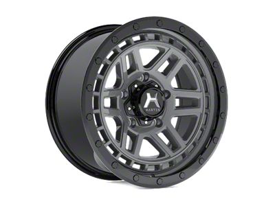 Hartes Metal Beast Anthracite with Black Simulated Beadlock 6-Lug Wheel; 18x9; 0mm Offset (22-25 Bronco Raptor)