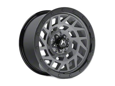 Hartes Metal Monster Anthracite with Black Simulated Beadlock 6-Lug Wheel; 18x9; 0mm Offset (22-24 Bronco Raptor)