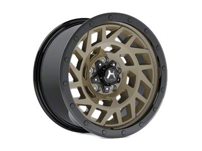 Hartes Metal Monster Matte Bronze with Black Simulated Beadlock 6-Lug Wheel; 18x9; 0mm Offset (22-24 Bronco Raptor)