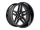 Hartes Metal Savage Gloss Black 6-Lug Wheel; 20x10; -18mm Offset (22-24 Bronco Raptor)