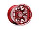 Hartes Metal Spur Candy Red with Milled Edge Wheel; 20x10; -24mm Offset (84-01 Jeep Cherokee XJ)