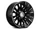 Hartes Metal Maverick Gloss Black Milled Wheel; 20x10; -24mm Offset (20-24 Jeep Gladiator JT)