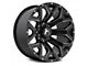 Hartes Metal Hawkish Gloss Black Milled Wheel; 22x12 (76-86 Jeep CJ7)