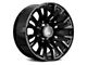 Hartes Metal Maverick Gloss Black Milled Wheel; 20x10 (07-18 Jeep Wrangler JK)