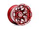Hartes Metal Spur Candy Red with Milled Edge Wheel; 22x12 (97-06 Jeep Wrangler TJ)