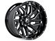 Hartes Metal Stealth Gloss Black Milled 6-Lug Wheel; Right Directional; 20x10; -18mm Offset (16-23 Tacoma)