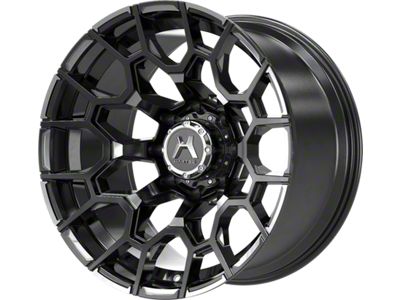 Hartes Metal Spur Gloss Black Milled with Milled Dimple Wheel; 20x10; -12mm Offset (14-21 Tundra)