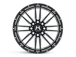 Hartes Metal Whipsaw Gloss Black Milled 6-Lug Wheel; 22x12; -44mm Offset (22-25 Tundra)