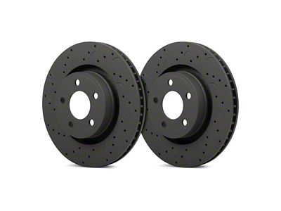 Hawk Performance Talon Cross-Drilled and Slotted Rotors; Rear Pair (93-98 Jeep Grand Cherokee ZJ)