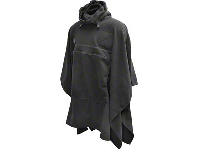 Hazard 4 Fleece Poncho; Black