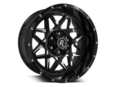 HD Off-Road Wheels Caliber Gloss Black Milled 6-Lug Wheel; 20x10; -25mm Offset (04-15 Titan)