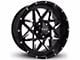 HD Off-Road Wheels Caliber Gloss Black Milled 6-Lug Wheel; 20x10; -40mm Offset (04-15 Titan)