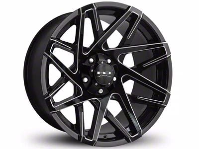 HD Off-Road Wheels Canyon Gloss Black Milled 6-Lug Wheel; 20x10; -25mm Offset (04-15 Titan)