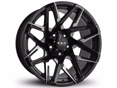 HD Off-Road Wheels Canyon Gloss Black Milled 6-Lug Wheel; 20x10; -25mm Offset (04-15 Titan)