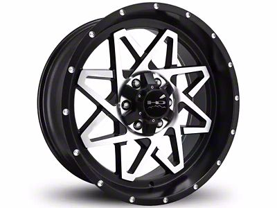 HD Off-Road Wheels Gridlock Satin Black Machined 6-Lug Wheel; 20x10; -25mm Offset (04-15 Titan)