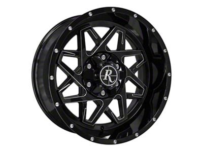 HD Off-Road Wheels Caliber Gloss Black Milled 6-Lug Wheel; 20x10; -40mm Offset (05-15 Tacoma)