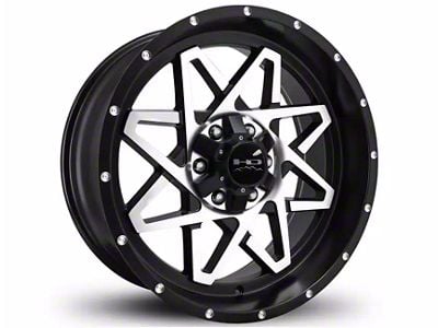 HD Off-Road Wheels Gridlock Satin Black Machined 6-Lug Wheel; 20x9; -10mm Offset (05-15 Tacoma)