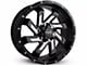 HD Off-Road Wheels SAW Gloss Black Milled 6-Lug Wheel; 20x10; -25mm Offset (05-15 Tacoma)