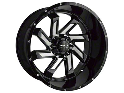 HD Off-Road Wheels SAW Gloss Black Milled 6-Lug Wheel; 22x12; -44mm Offset (05-15 Tacoma)