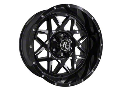 HD Off-Road Wheels Caliber Gloss Black Milled 6-Lug Wheel; 20x10; -40mm Offset (10-24 4Runner)