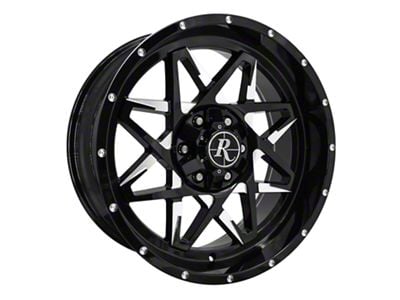 HD Off-Road Wheels Caliber Gloss Black Milled 6-Lug Wheel; 20x9; -10mm Offset (10-24 4Runner)